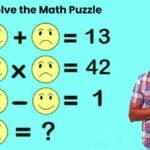 Puzzle mathématique : seules les personnes ayant un QI élevé peuvent résoudre ce puzzle mathématique en 7 secondes !trouver valeur emojis triste puzzle mathématique