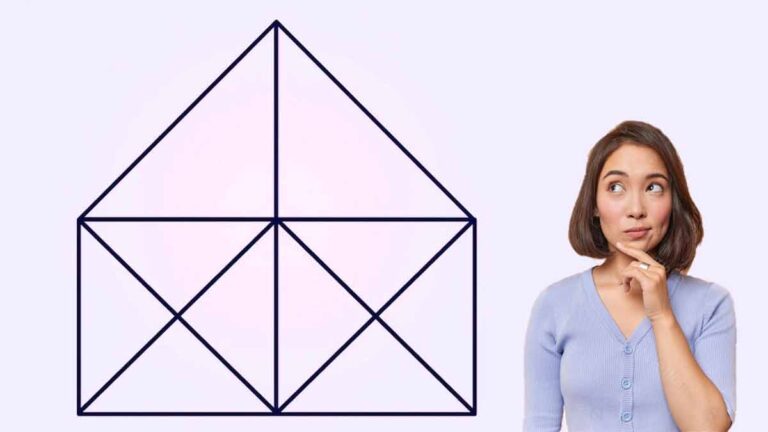 "Test de QI : Saurez-vous compter tous les triangles ? Seuls les meilleurs y parviennent !"trouver nombre triangles test QI